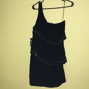 Express black one shoulder dress